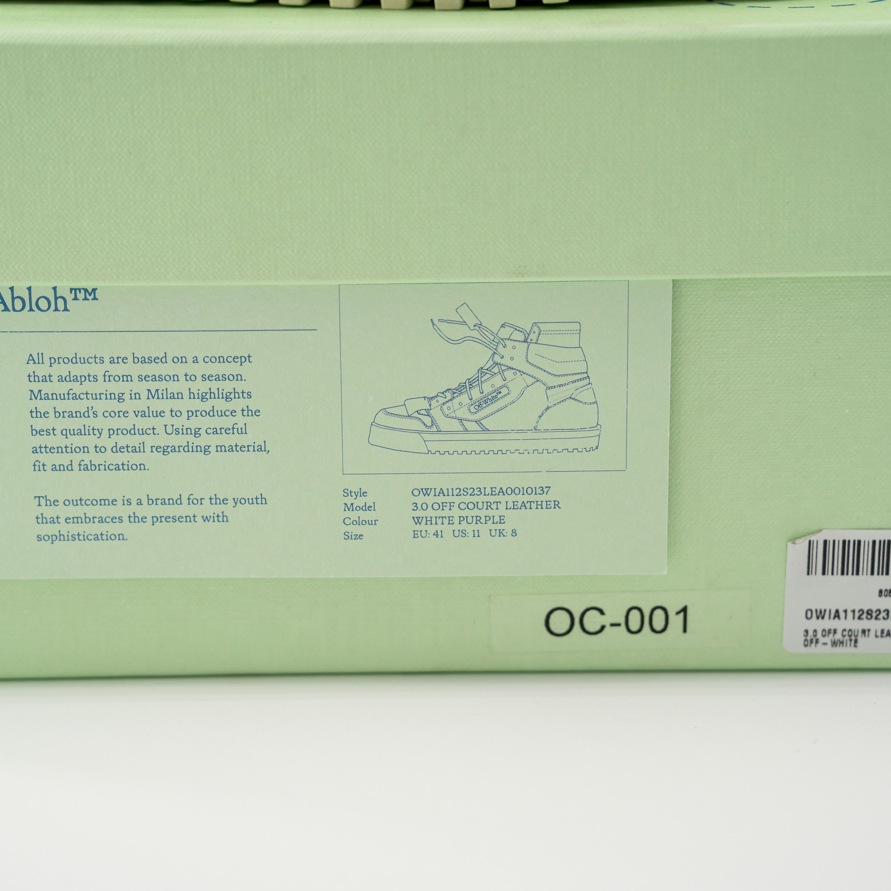 Off-White 11 us 41 eu Off-White 3.0 Off Court Purple Sneakers Womens Size US 11 / IT 41 - 16 Thumbnail