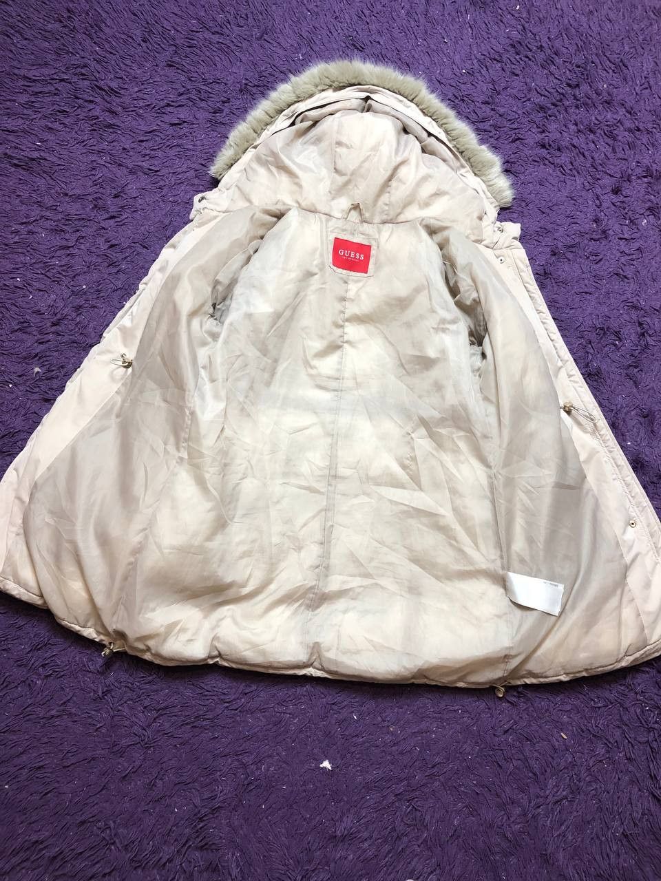 Guess Streetwear White Down Zip Jacket Y2K GUESS Size S / US 4 / IT 40 - 20 Thumbnail