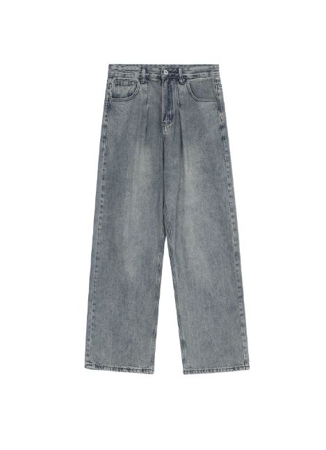 Japanese Brand × Jean American retro washed loose versatile wide-leg jeans Size US 32 / EU 48 - 5 Thumbnail