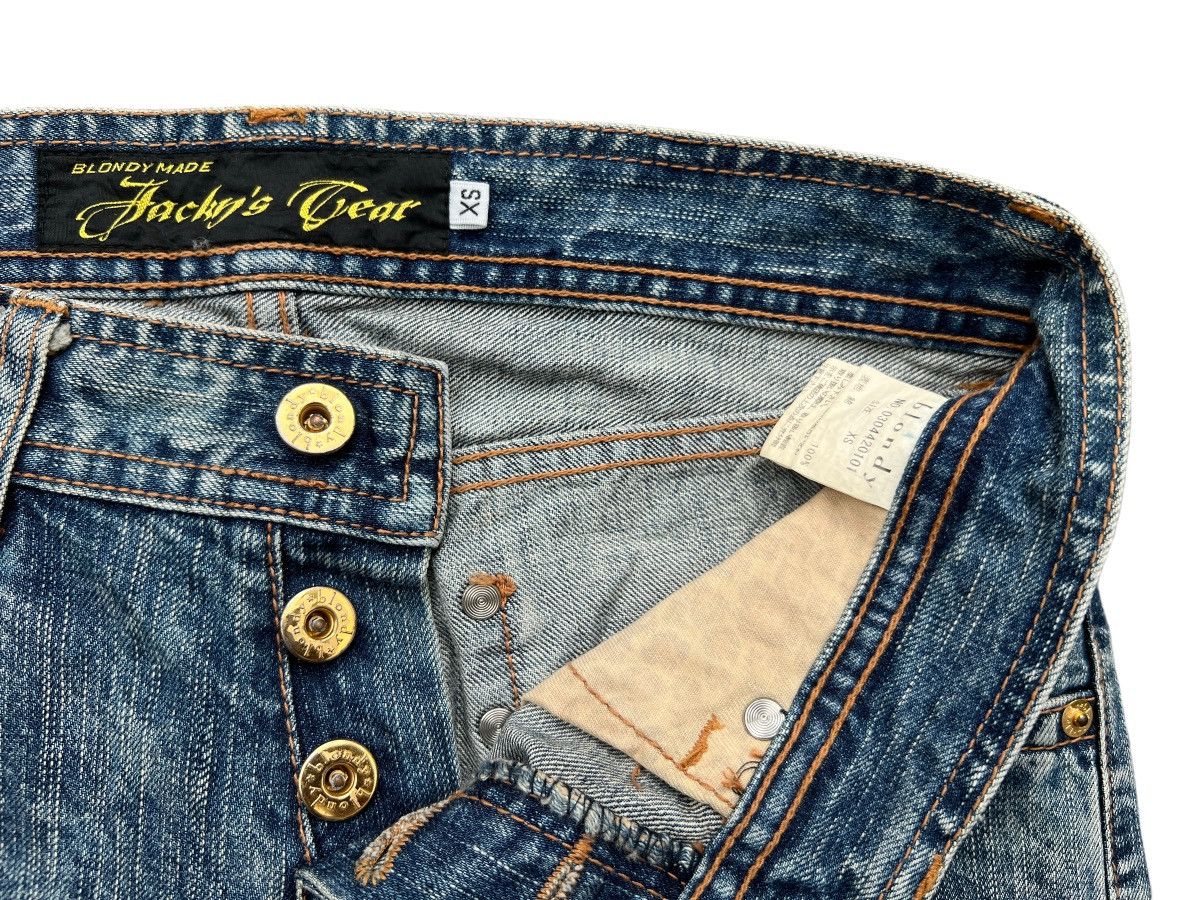 Japanese Brand Jacky Japan Distressed Ripped Lowrise Skinny Fit Jeans 30x32 Size 30" / US 8 / IT 44 - 9 Thumbnail