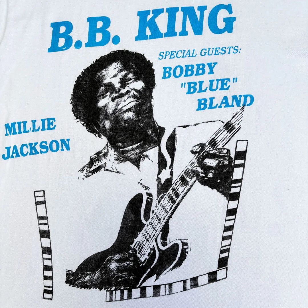 Band Tees BB King 1990 90s Vintage B.B. Concert Tour Rare T-Shirt Size US L / EU 52-54 / 3 - 5 Thumbnail