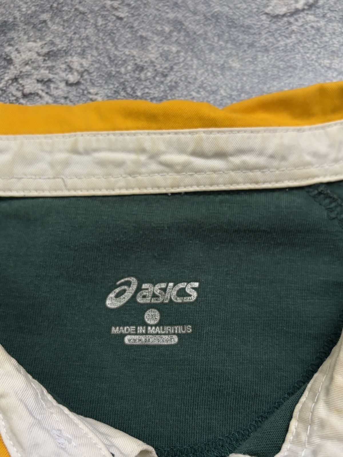 Asics ASICS Springboks South Africa Rugby Polo Shirt Green 3XL Vtg Size US XXL / EU 58 / 5 - 4 Thumbnail