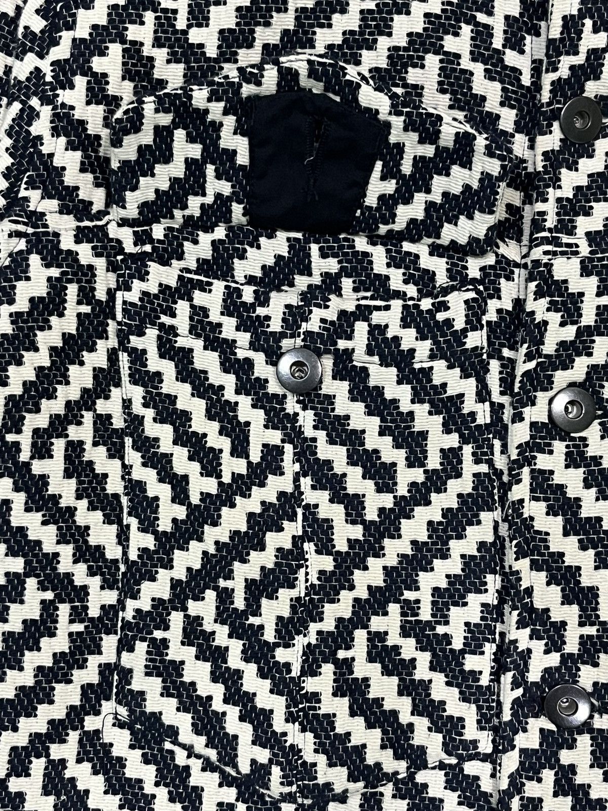 Japanese Brand Japanese Brand Double Pocket Zig Zag Pattern Crochet Jacket Size US M / EU 48-50 / 2 - 12 Thumbnail