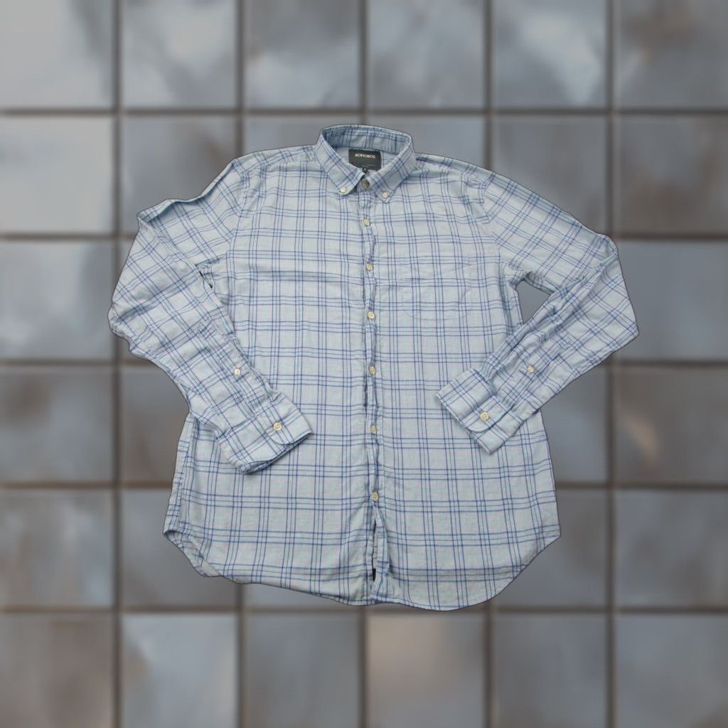Bonobos Bonobos Shirt Mens M Slim Blue Button-Down Long Sleeve Preppy Casual Lightweight Size US M / EU 48-50 / 2 - 1 Thumbnail