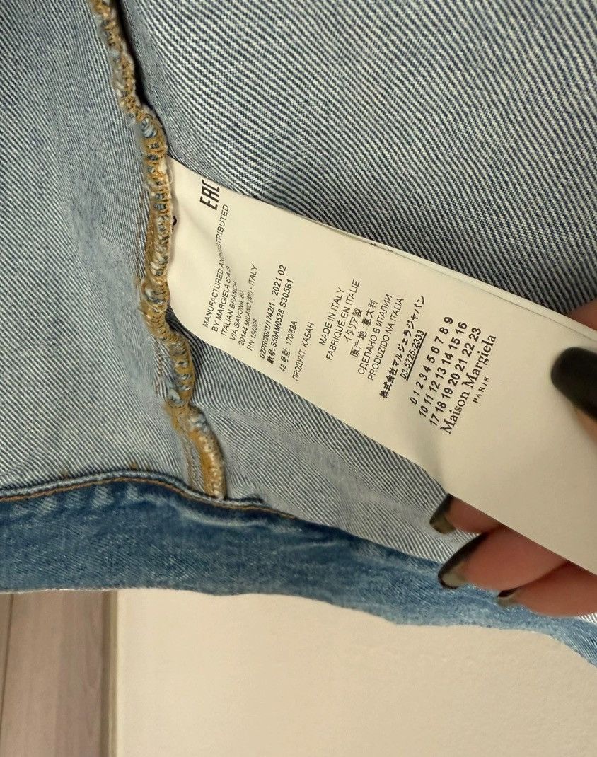Maison Margiela Maison Margiela Painted Collarless Denim Jack 2412-Nextarrow Size US M / EU 48-50 / 2 - 4 Thumbnail