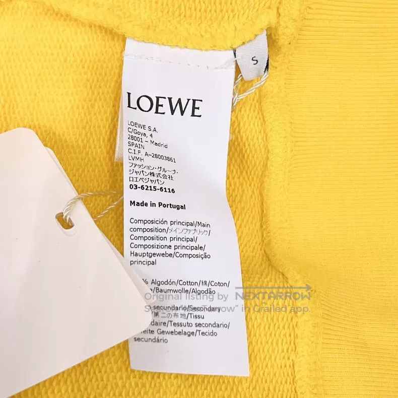 Loewe Loewe Embroidered logo lemon yellow crewneck sweater Size S / US 4 / IT 40 - 8 Thumbnail