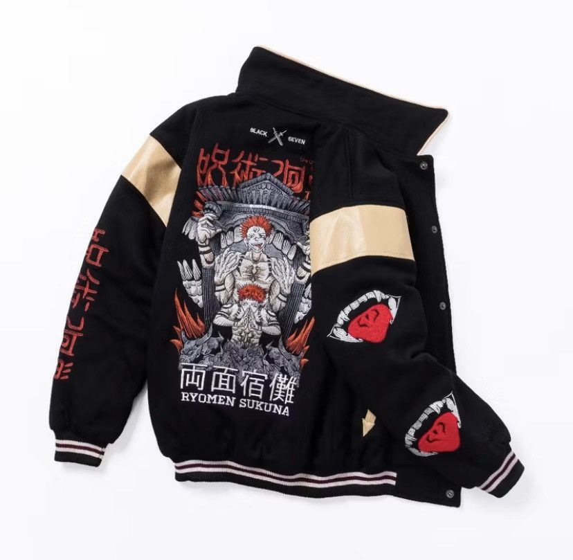 Other Varsity jacket ryomen black streetwear Size US L / EU 52-54 / 3 - 3 Thumbnail