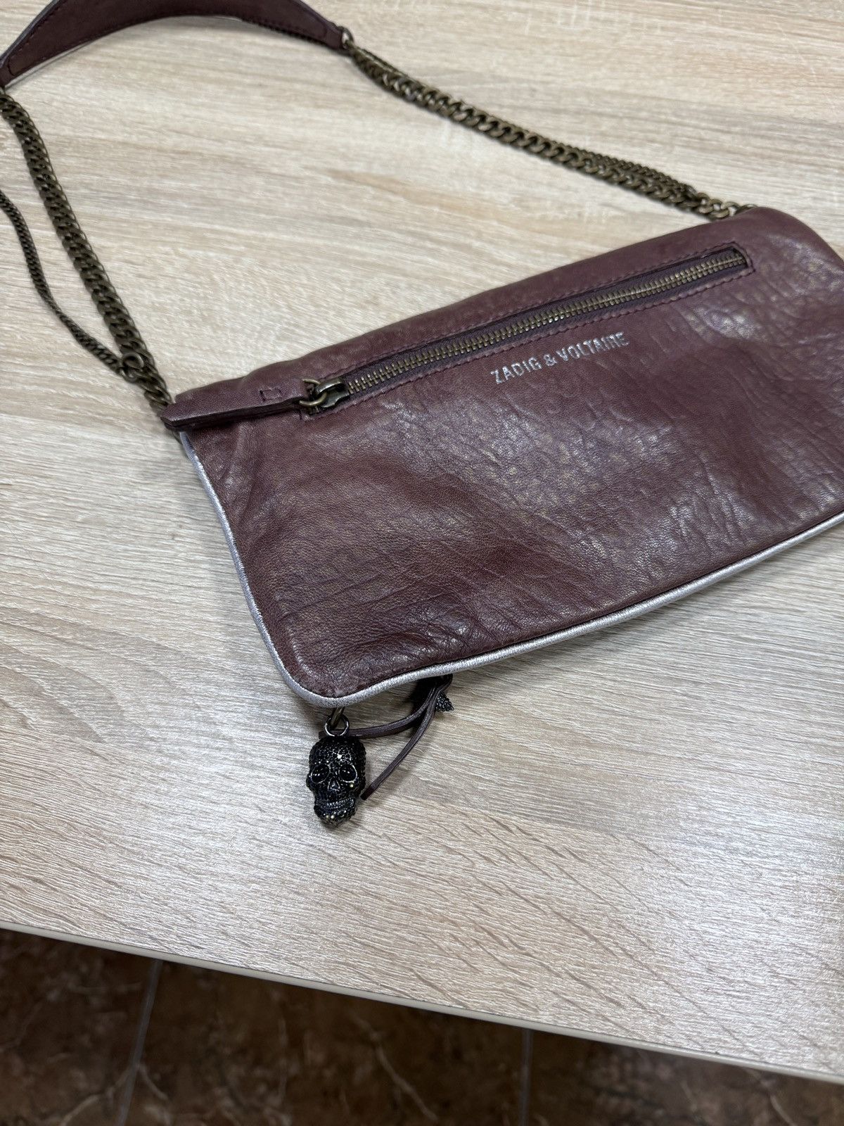 Zadig & Voltaire 🇫🇷💀 Vintage Zadig & Voltaire Rock Skull Leather Crossbody Bag Size ONE SIZE - 1 Thumbnail