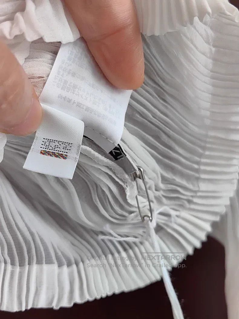 Issey Miyake Issey Miyake White Willow Pattern Cardigan Size S / US 4 / IT 40 - 4 Thumbnail