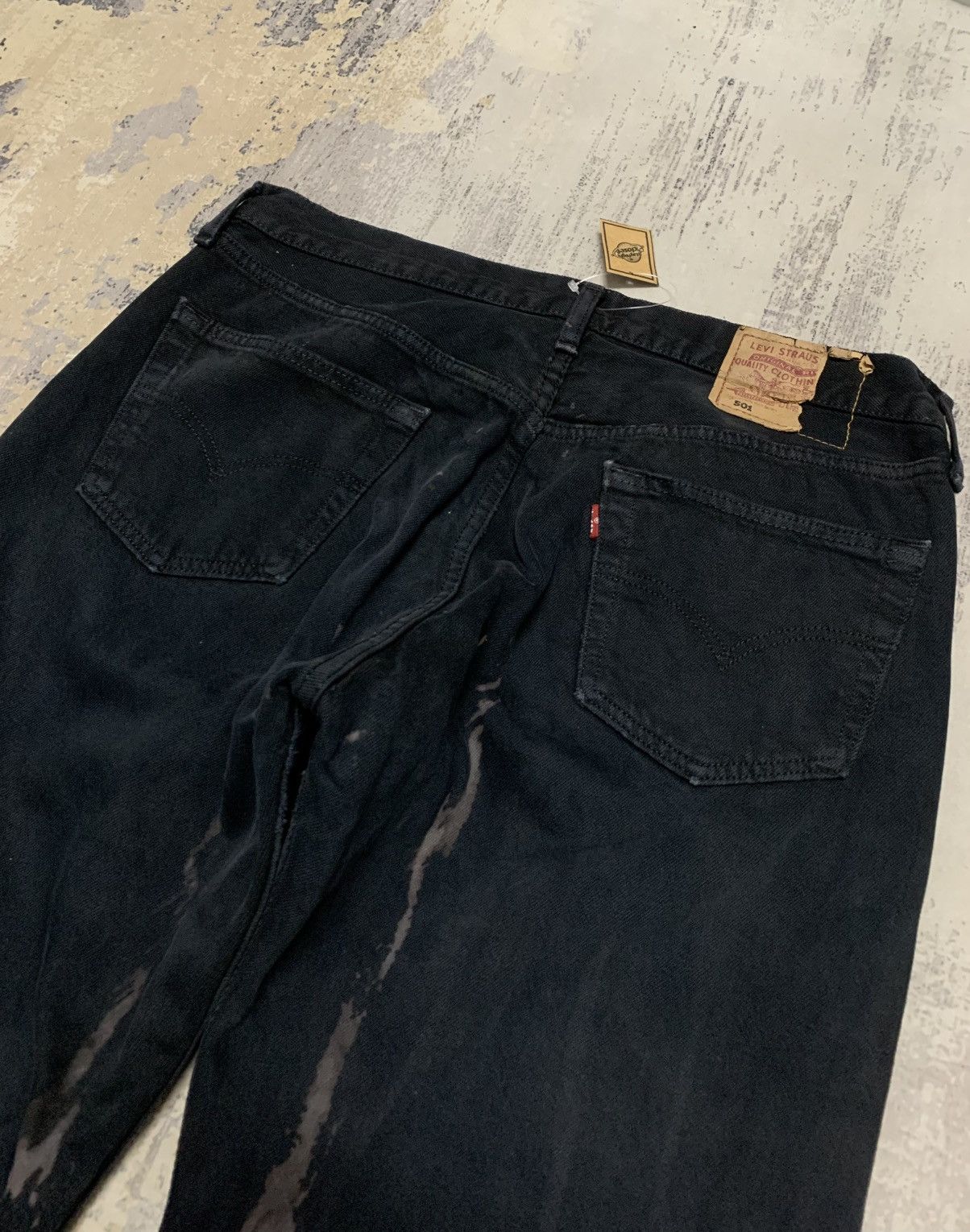 Levi's Vintage 501 Levi’s jeans black wash W32x34 Size US 35 - 10 Thumbnail