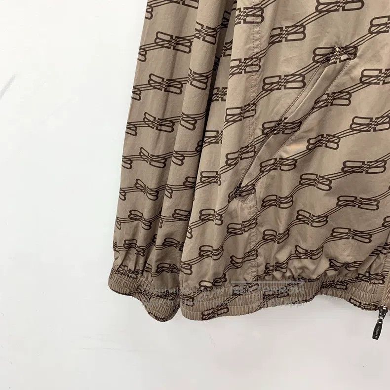 Balenciaga Balenciaga Caramel Logo All-Over Printed Cotton Stand Coll Size US XS / EU 42 / 0 - 4 Thumbnail