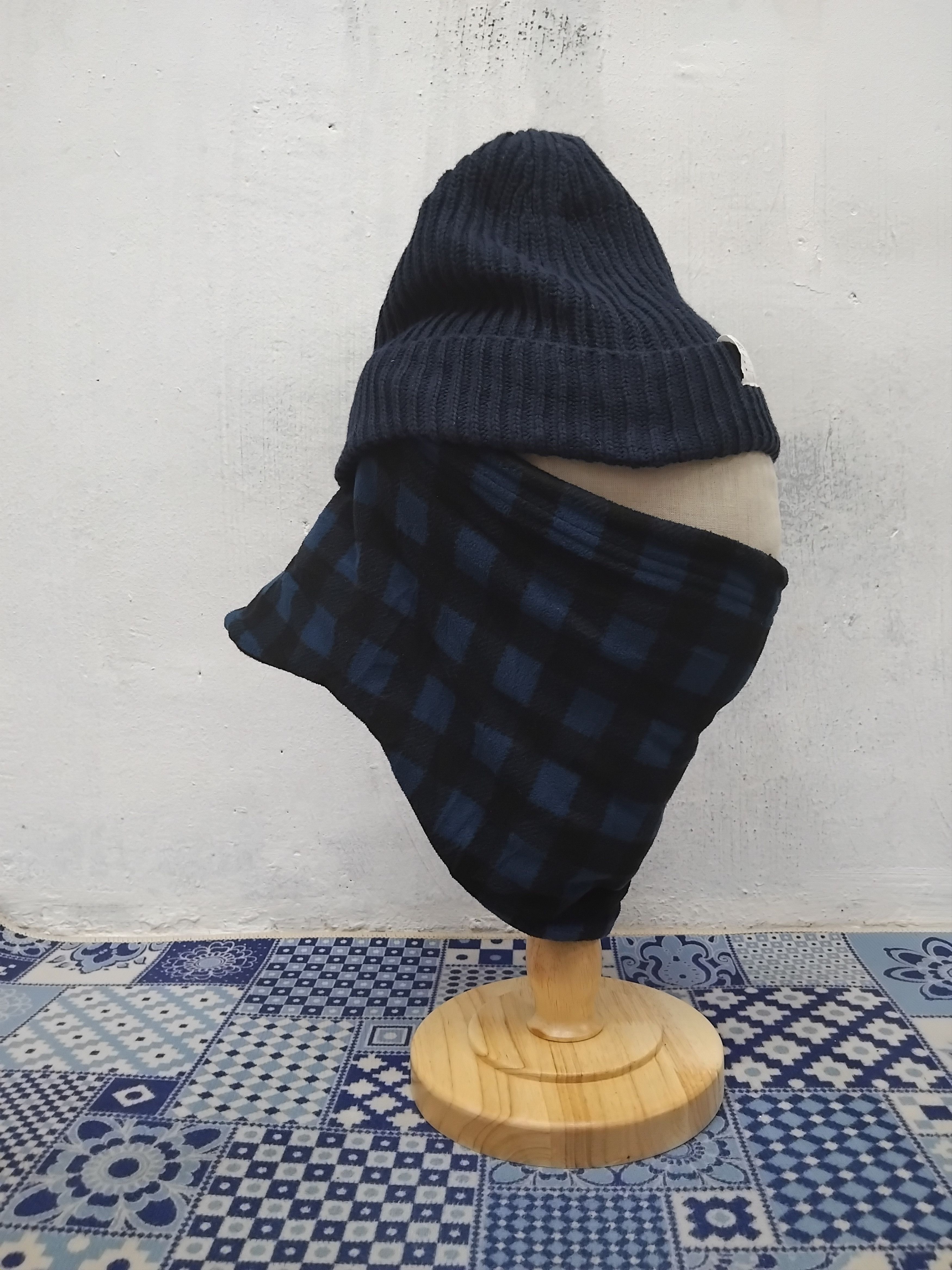 Japanese Brand Uniqlo checkered blue head mask Size ONE SIZE - 6 Thumbnail