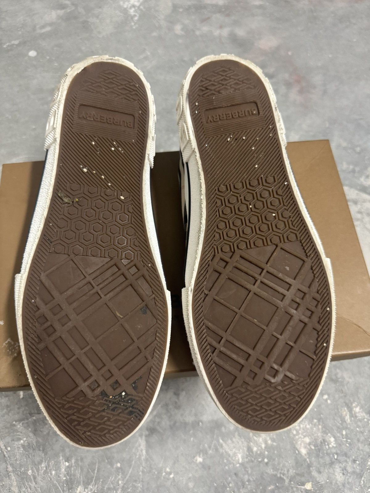 Burberry Burberry Beige Check Sneakers Size US 11 / EU 44 - 6 Thumbnail