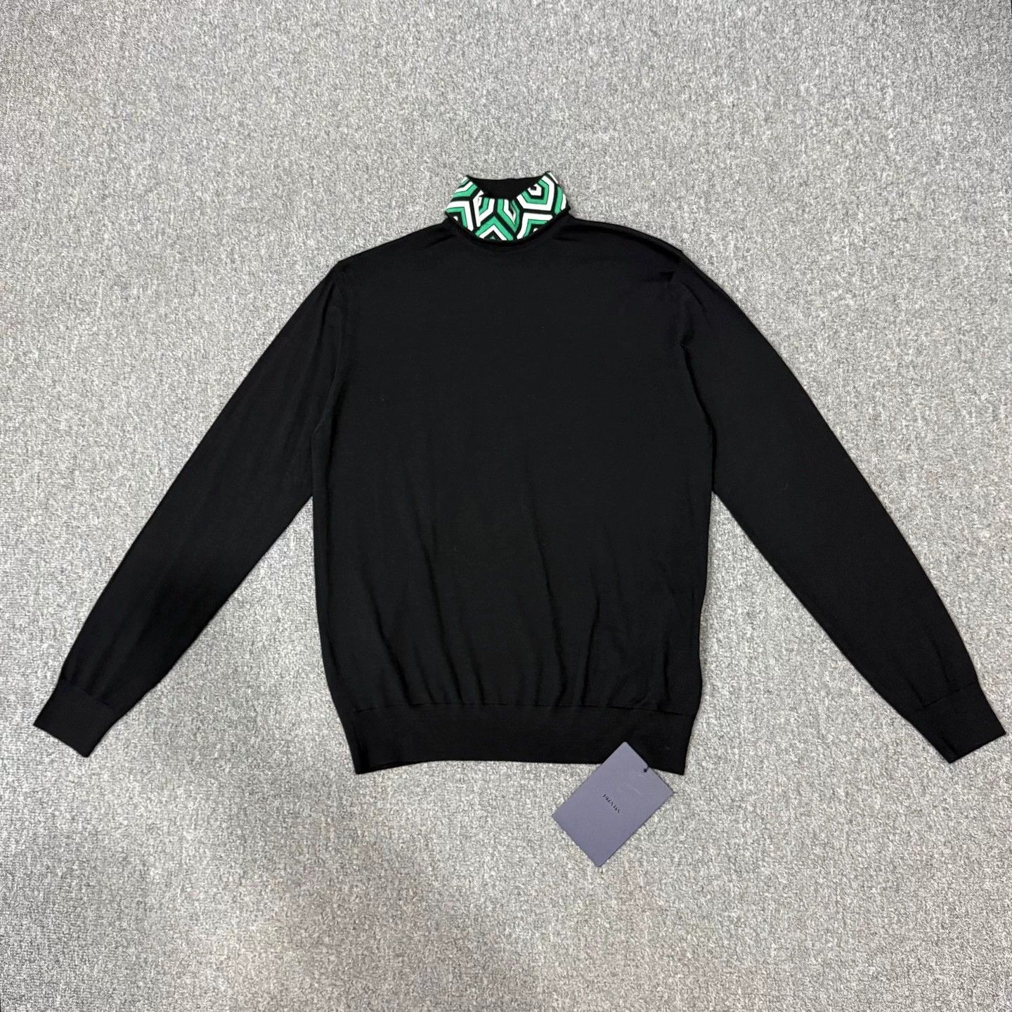Prada Prada Black Wool Sweater 48 Unworn Size US M / EU 48-50 / 2 - 2 Thumbnail