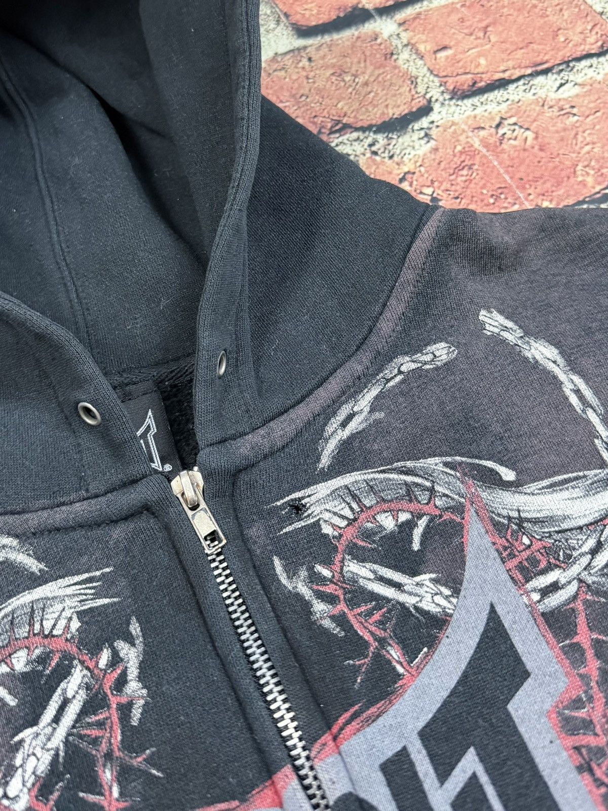 Tapout Y2K Vintage Tapout MPS Zip Up Hoodie Affliction MMA Elite Size US L / EU 52-54 / 3 - 13 Thumbnail