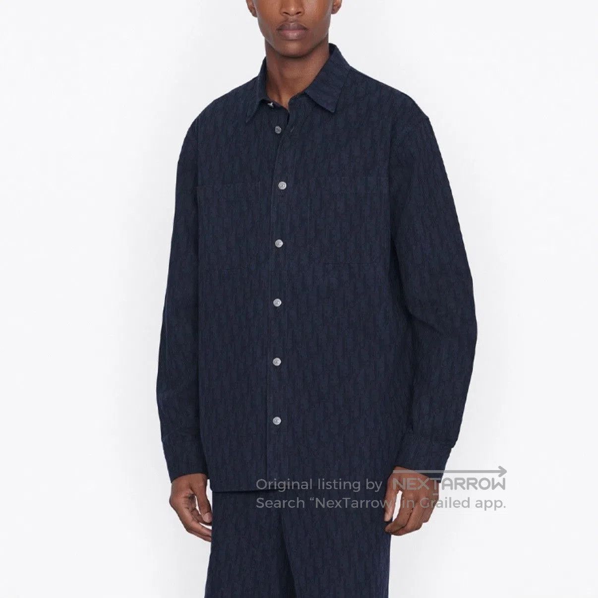 Dior DIOR Oblique Denim Shirt Jacket Navy. Size S / US 4 / IT 40 - 6 Thumbnail