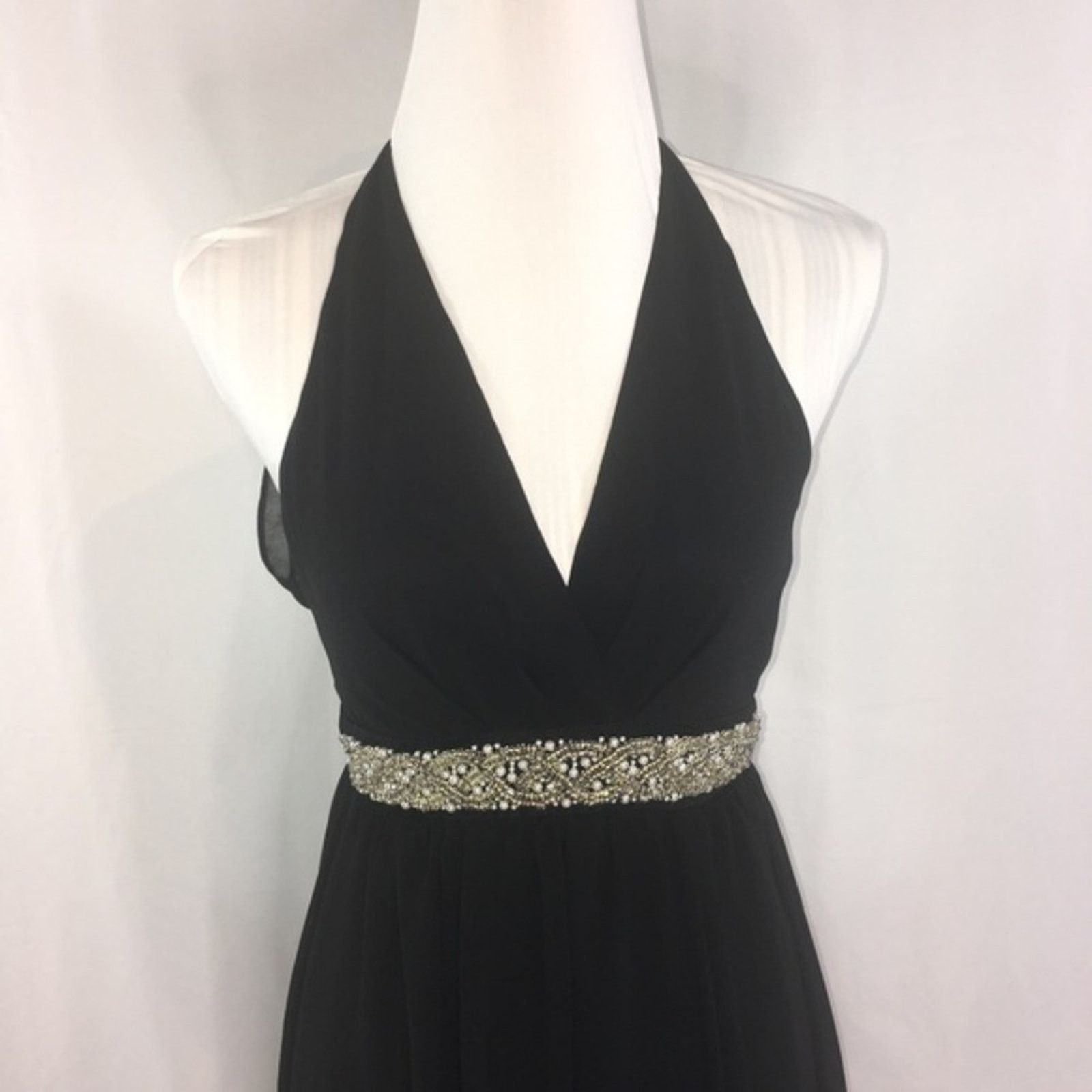 Asos ASOS Women's Deep V Neck Formal Maxi Dress Size US 0 Size XS / US 0-2 / IT 36-38 - 8 Thumbnail