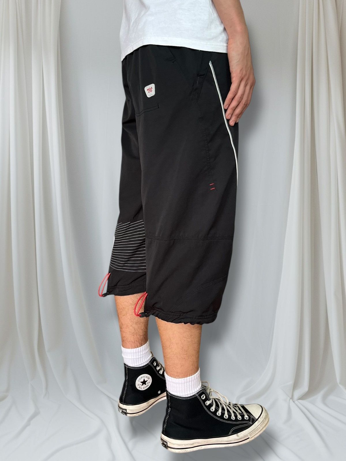 Nike × Vintage Vintage Y2K NIKE Black Shorts Pants Blokecore 00s Style Size US 32 / EU 48 - 4 Thumbnail