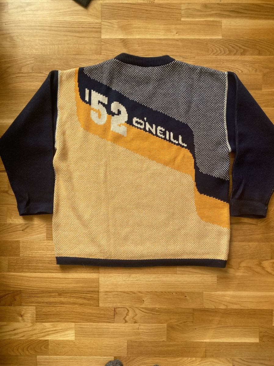 O'Neill Vintage O’Neill Knit Sweater Crewneck Navy BeigeSize XL Mens Size US XL / EU 56 / 4 - 3 Thumbnail
