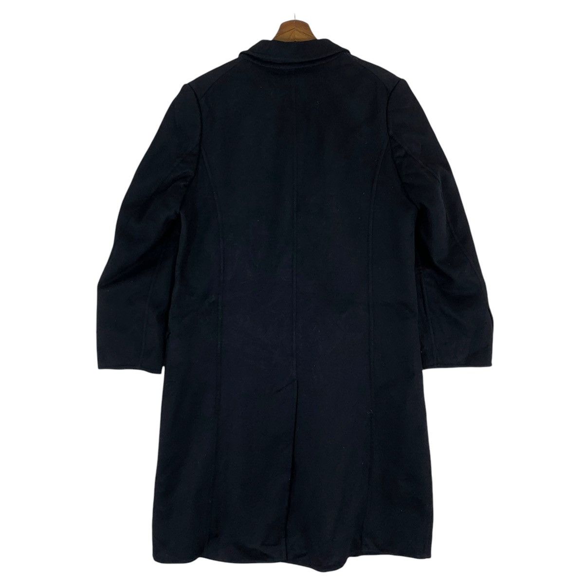 Alfred Dunhill × Vintage VINTAGE DUNHILL DOUBLE BREASTED OVERCOAT BLACK JACKET WOOL Size US M / EU 48-50 / 2 - 6 Thumbnail
