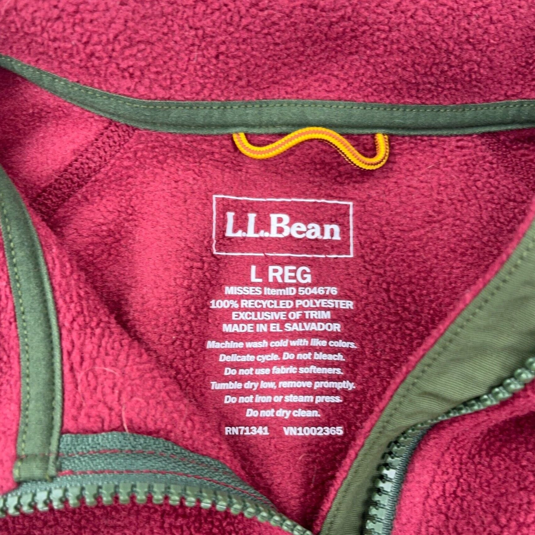 Vintage VINTAGE LL Bean Sweater Women Large Marron Blue Fleece Pullover Half Zip Jacket Regular Size L / US 10 / IT 46 - 4 Thumbnail