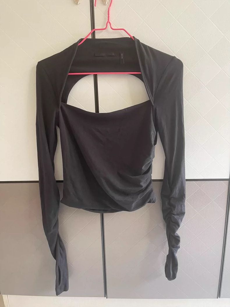 Helmut Lang HELMUT LANG Black long-sleeved tights Size XS / US 0-2 / IT 36-38 - 1 Thumbnail