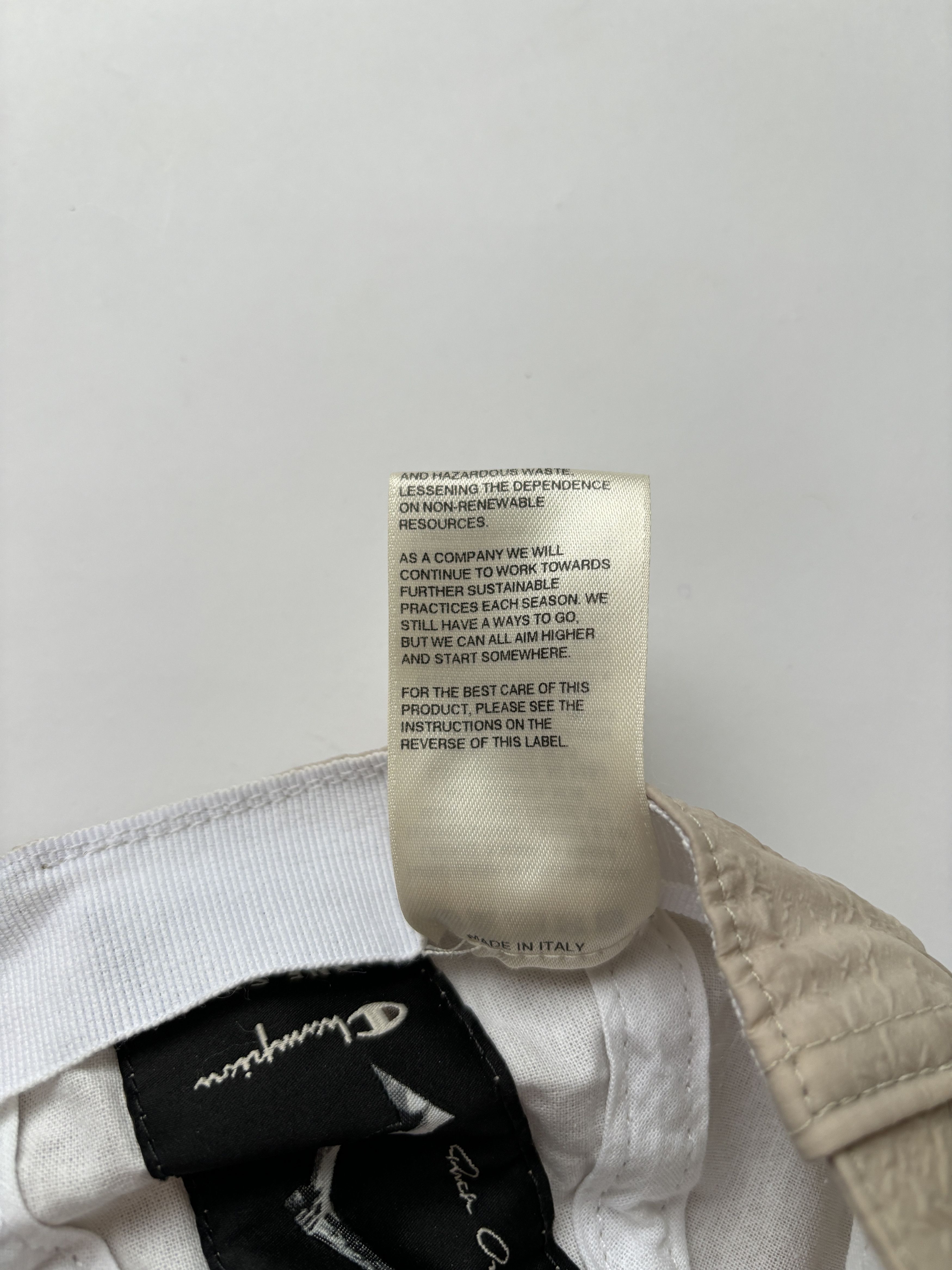 Champion × Rick Owens ⚡️QUICK SALE⚡️Rick Owens x Champion Pearl Beige Cap Size ONE SIZE - 6 Thumbnail