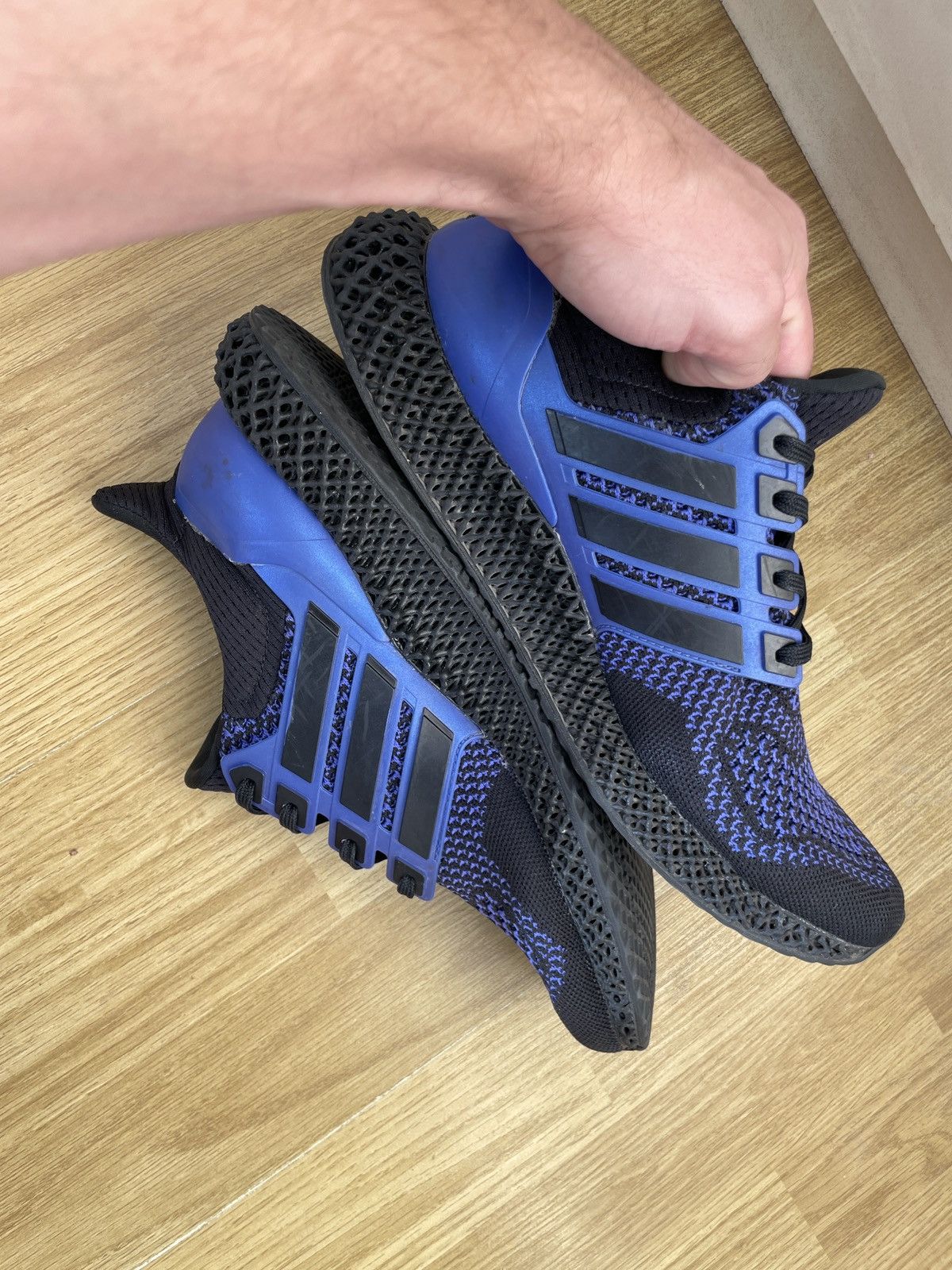 Adidas Adidas Ultra 4d Black Sonic Ink Size US 10.5 / EU 43-44 - 9 Thumbnail