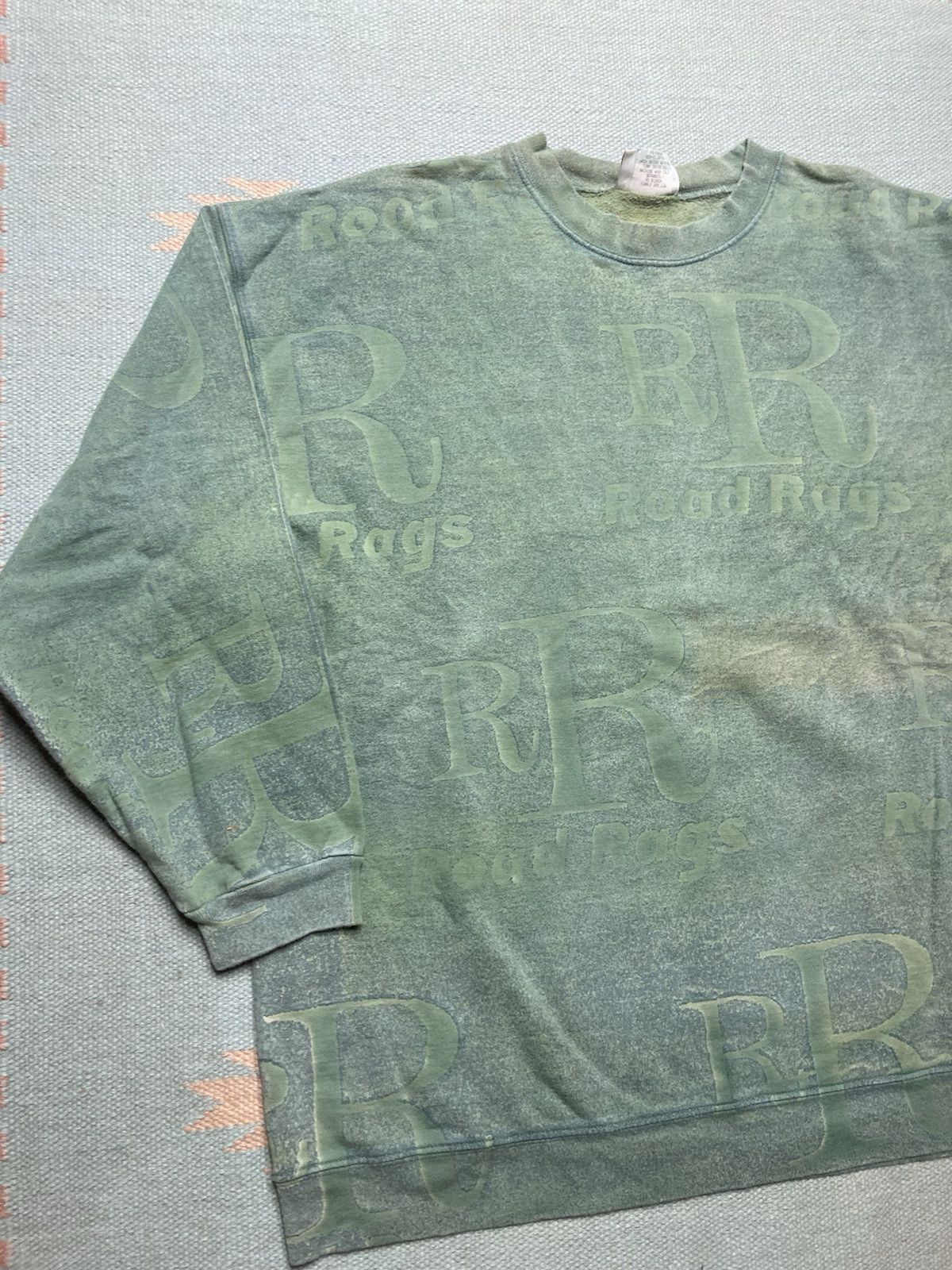 Vintage 90s crewneck sweatshirt road rags all over print cotton L Size US L / EU 52-54 / 3 - 3 Thumbnail