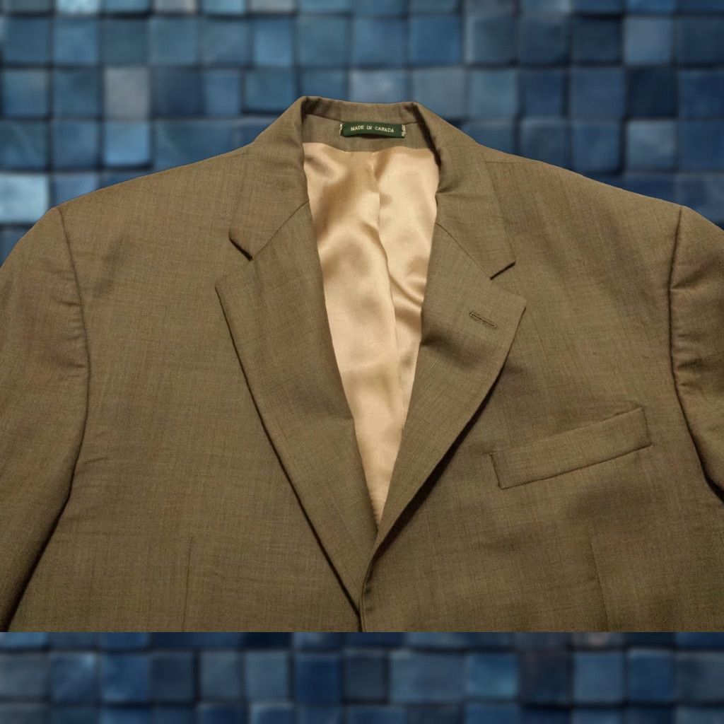 Ralph Lauren Ralph Lauren Blazer Mens 42 Long Solid Green Wool 2 Button Jacket Coat Wrapper 100% Wool - Vintage? No, 4-button Sleeve - Regular Fit Size US XL / EU 56 / 4 - 1 Thumbnail