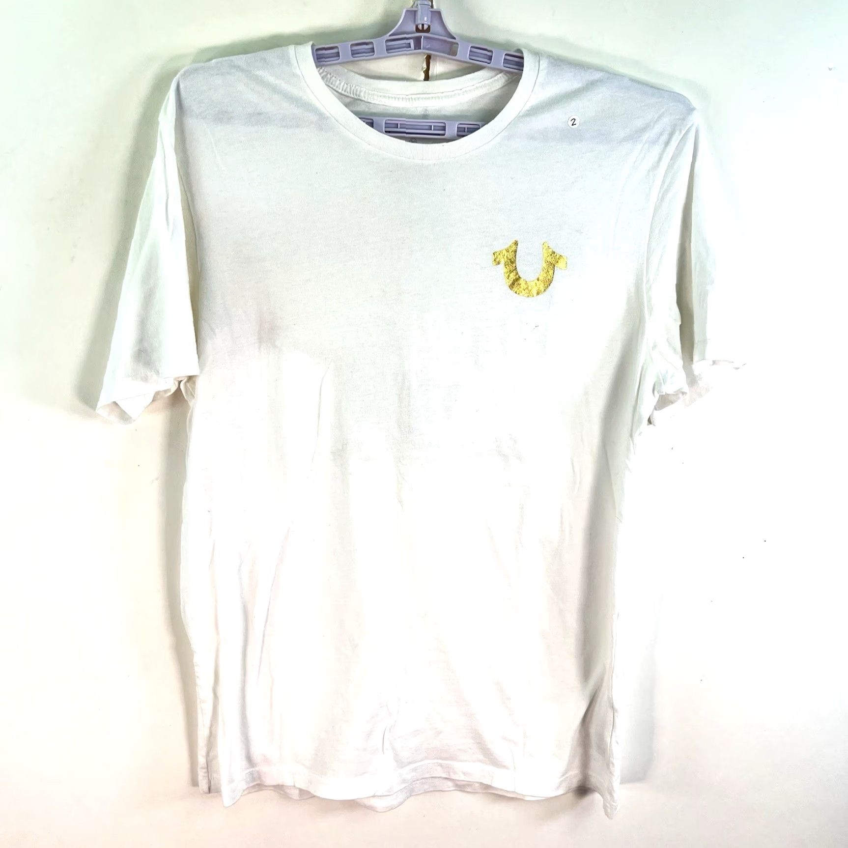 True Religion VINTAGE True Religion White Cotton T-Shirt Adult Medium Short Sleeve Crew Neck Logo Graphic 2020s Mens Size US M / EU 48-50 / 2 - 2 Thumbnail