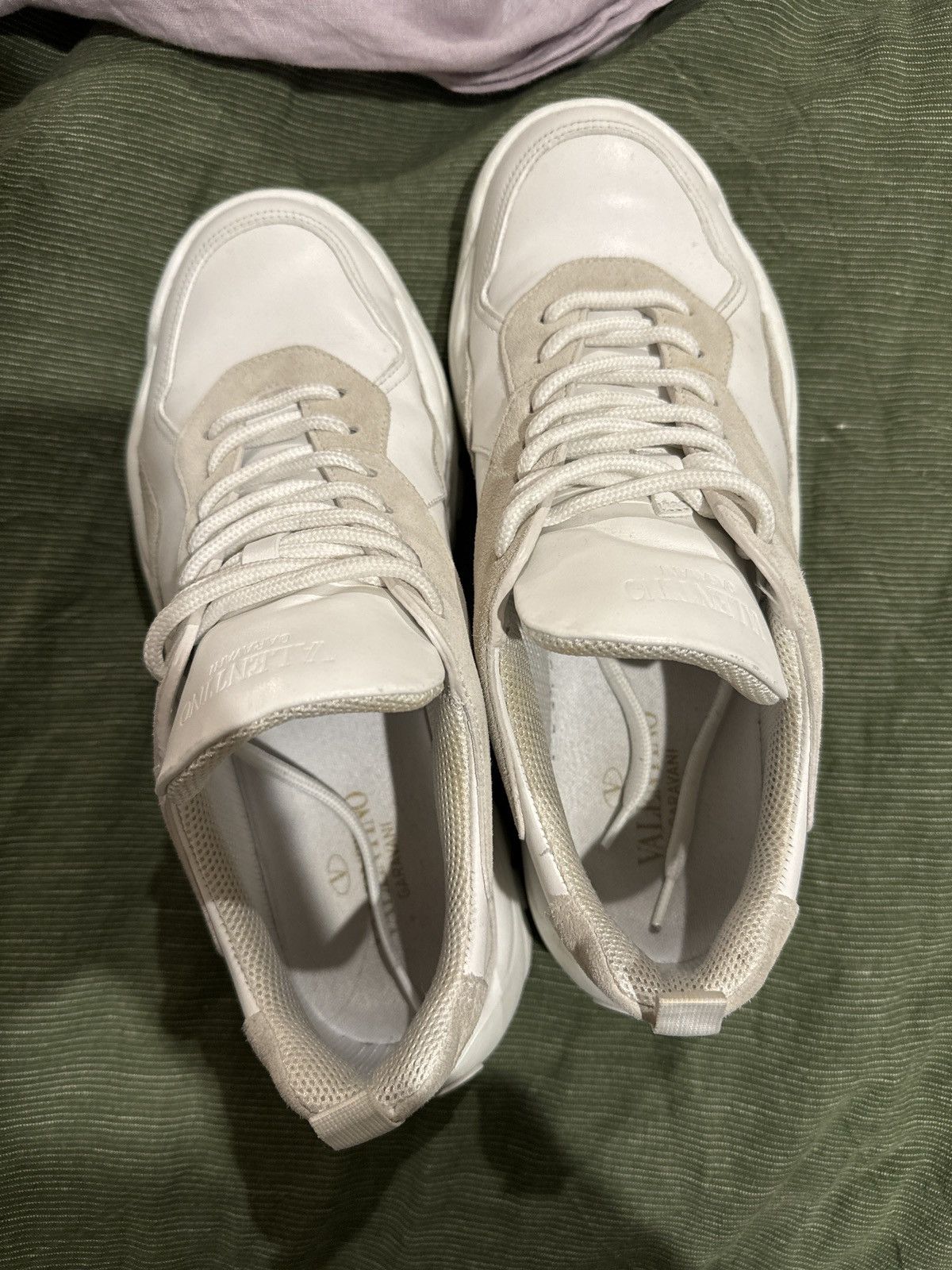 Valentino Garavani Valentino Gumboy calfskin white sneakers