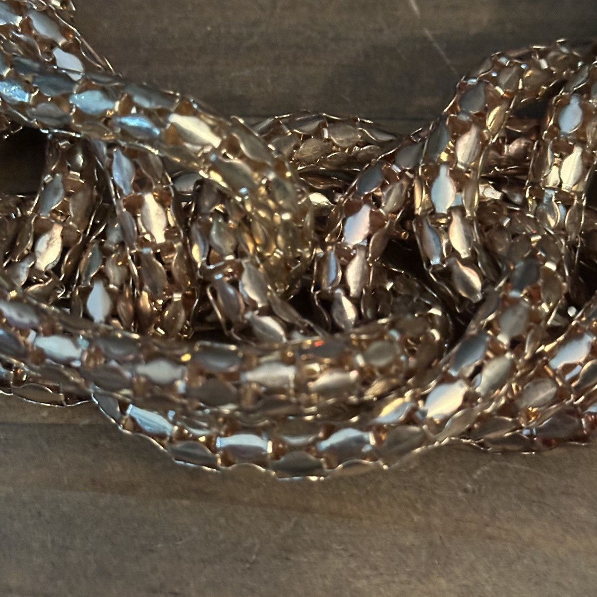 Other Gold tone chunky mesh braid statement necklace Size ONE SIZE - 3 Thumbnail