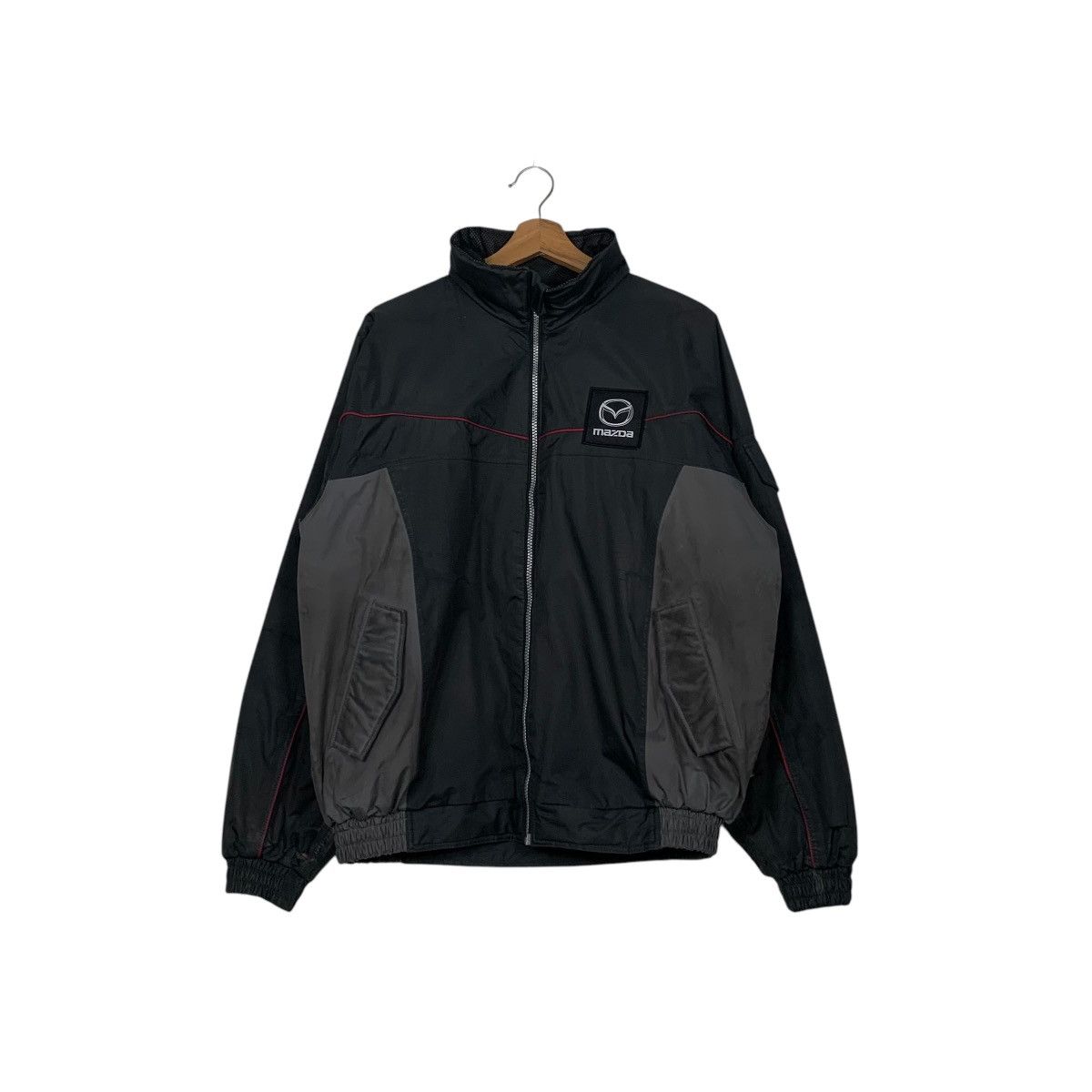 Japanese Brand MAZDA Big Logo Xebec Waterproof Jacket #2585-C117 Size US L / EU 52-54 / 3 - 1 Thumbnail