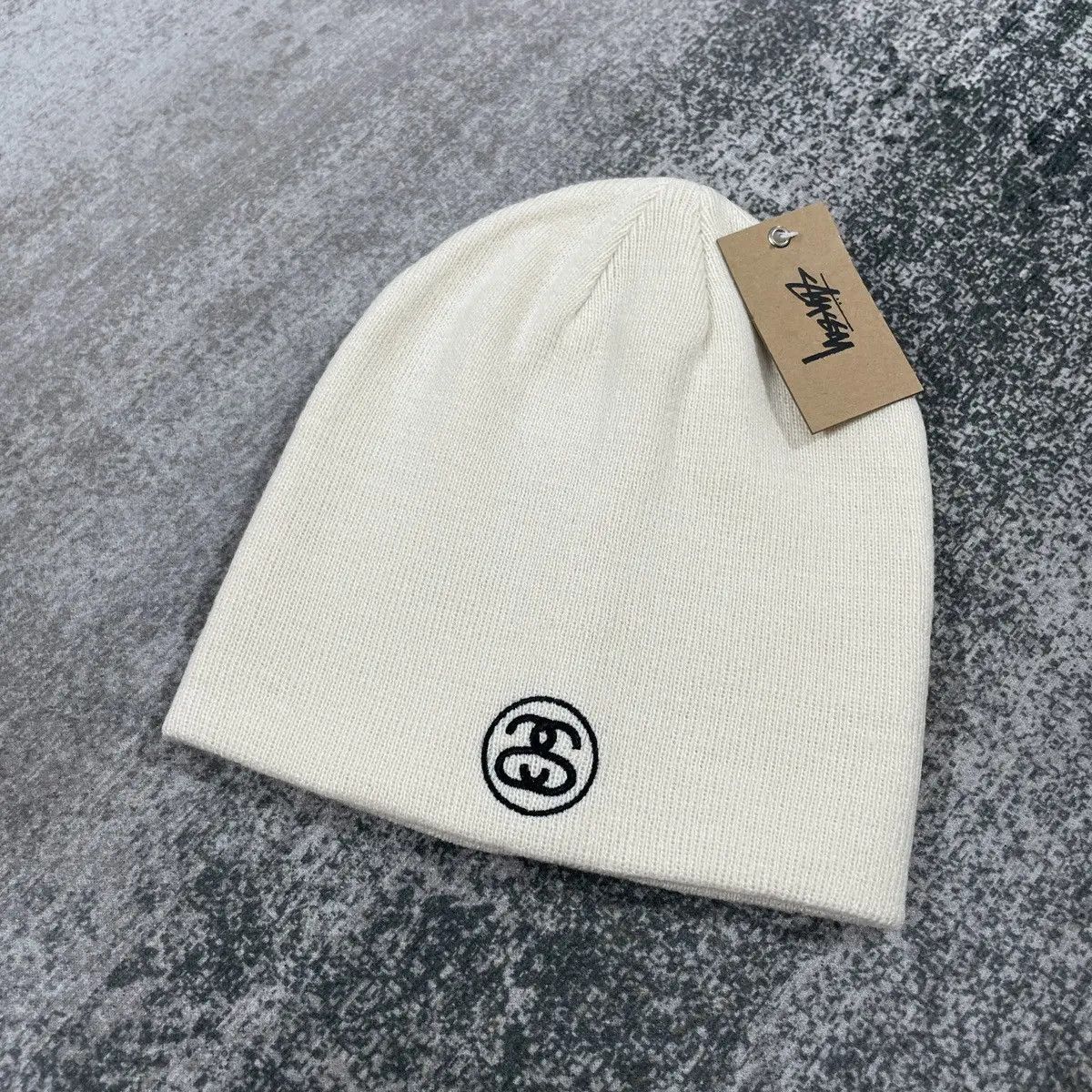 Stussy STUSSY LOGO SS LINK BEANIE // BONE Size ONE SIZE - 2 Thumbnail
