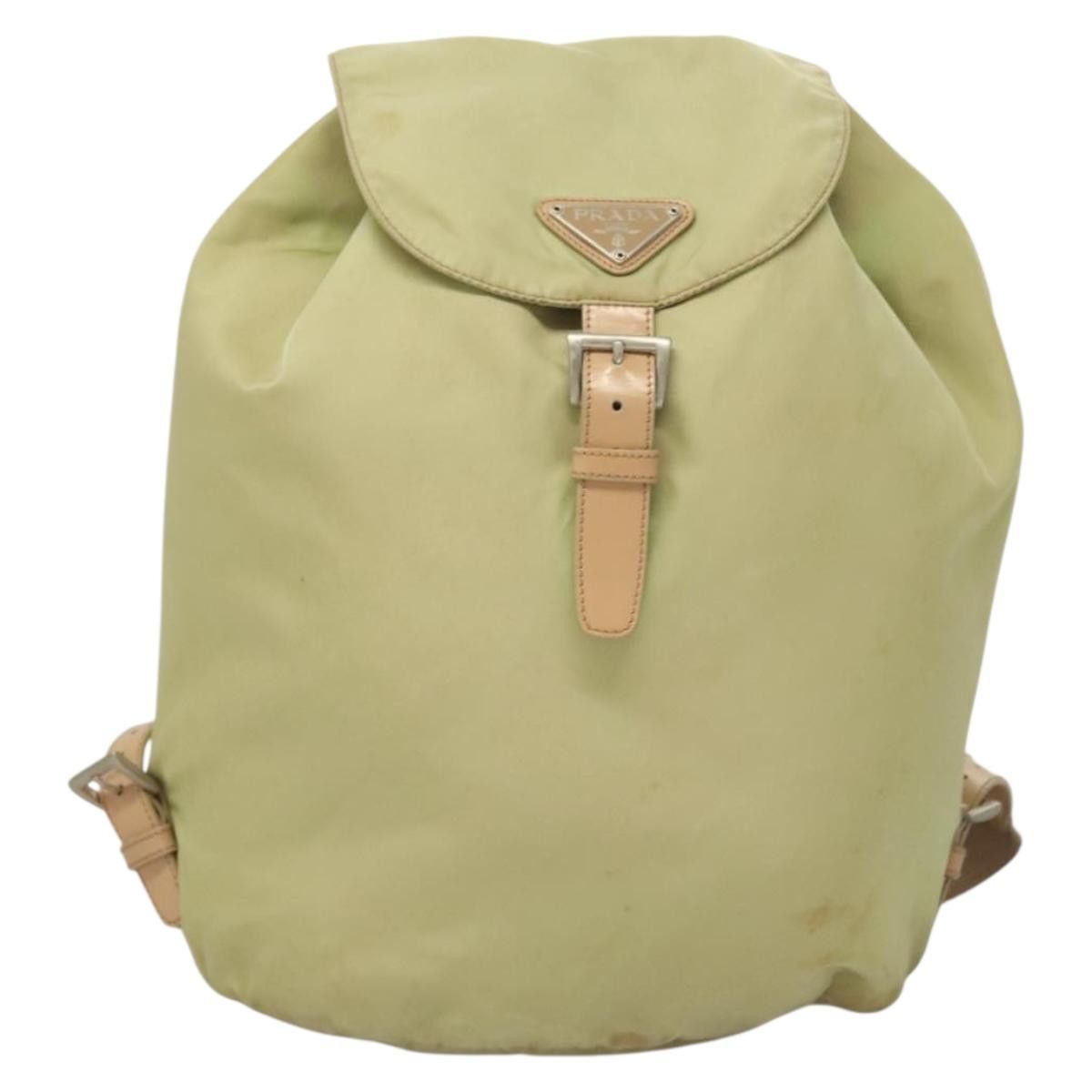 Prada PRADA Backpack Nylon Beige Silver Size ONE SIZE - 2 Thumbnail