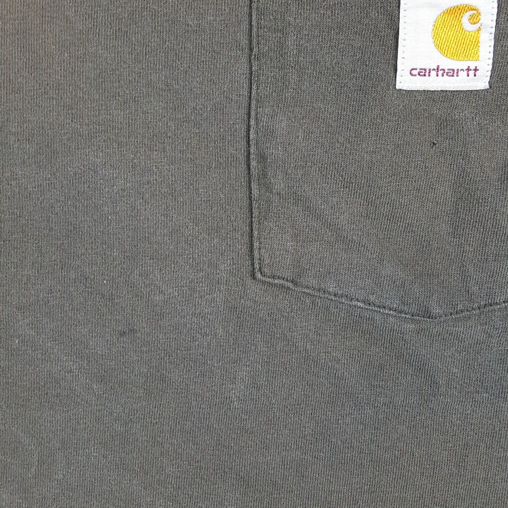 Carhartt VINTAGE Carhartt Pocket Tee Mens 2XLT T-Shirt Black Gray Short Sleeve Crew Neck Workwear 90s Grunge Vintage Y2K Skater Size US XXL / EU 58 / 5 - 5 Thumbnail