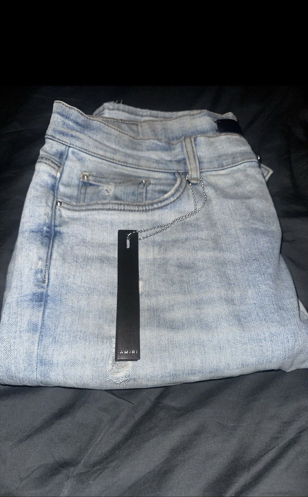 Amiri Amiri Slashed Knee light wash skinny jeans Size US 36 / EU 52 - 7 Thumbnail