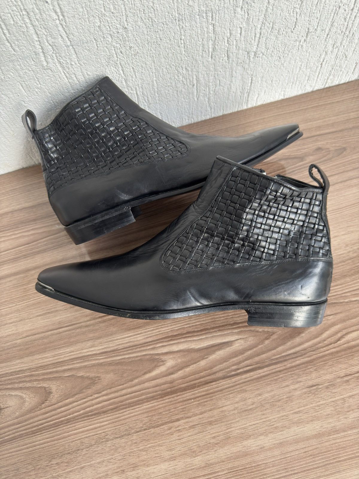 Versace Versace⚫️🔥Chelsea boots alternative of wyatt by saint laurent Size US 8.5 / EU 41-42 - 12 Thumbnail