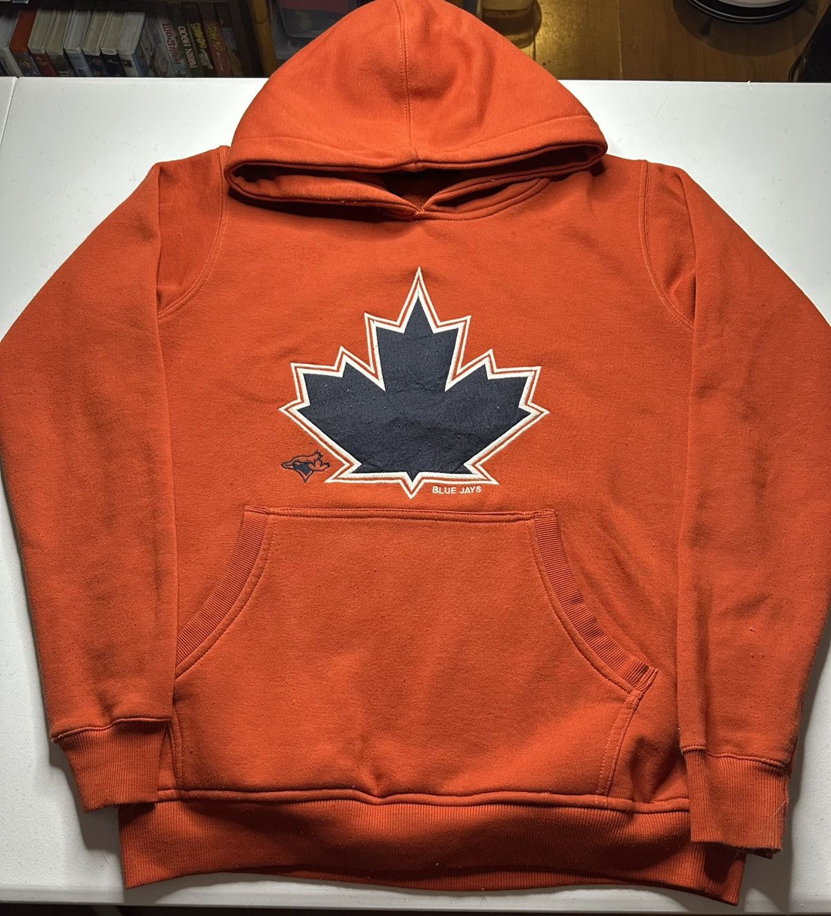 MLB Toronto Blue Jays orange baseball pullover nike hoodie Size US L / EU 52-54 / 3 - 1 Thumbnail