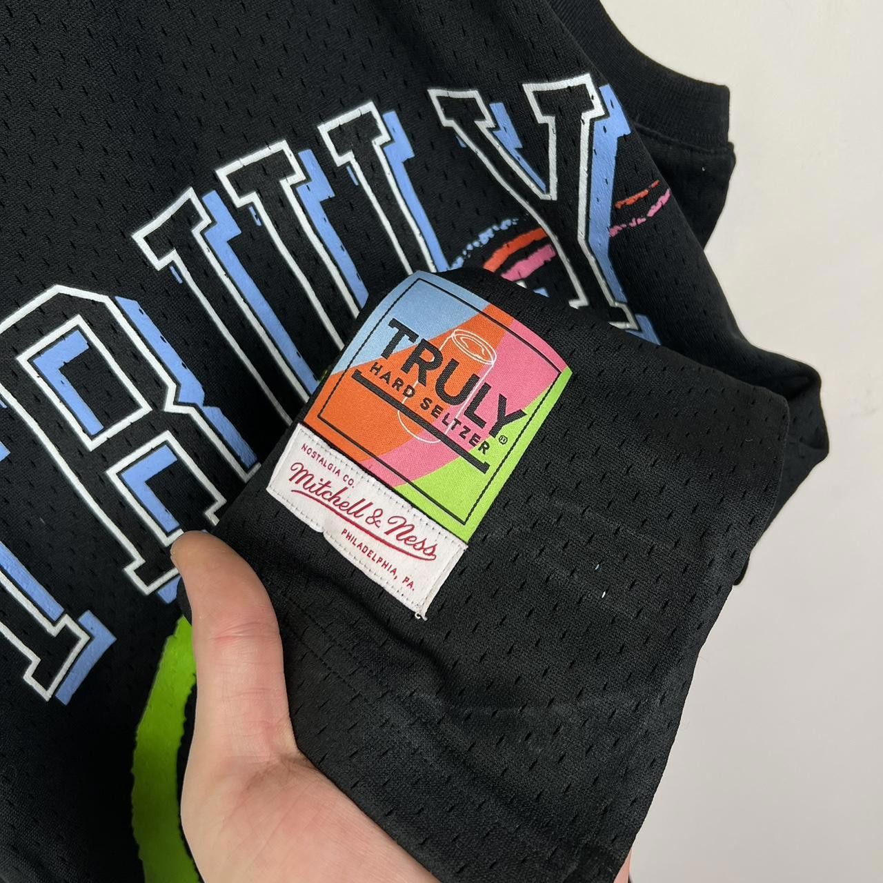Mitchell & Ness Truly Hard Seltzer Black Mesh Jersey - Size M Size US M / EU 48-50 / 2 - 4 Thumbnail