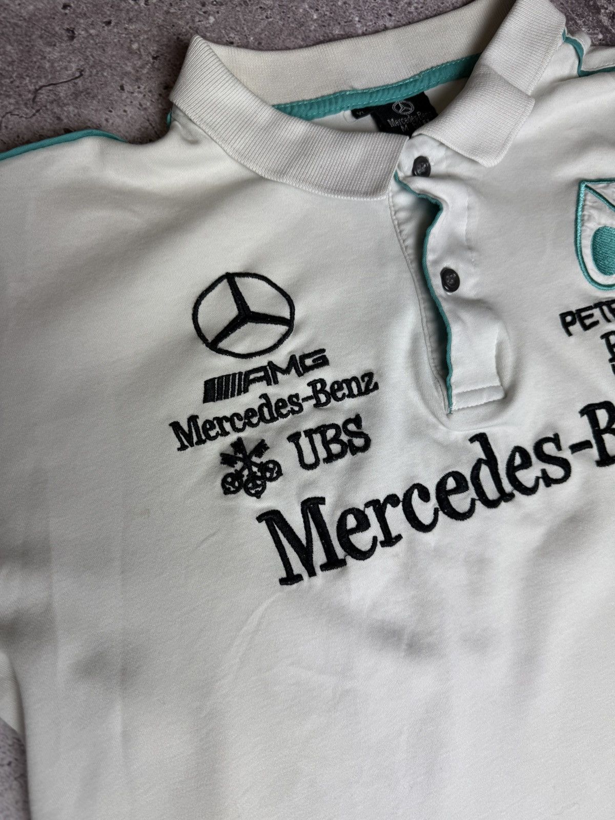 Mercedes-Benz × Vintage Mercedes Benz Hugo Boss Polo T Shirt Racing Size US XL / EU 56 / 4 - 10 Thumbnail