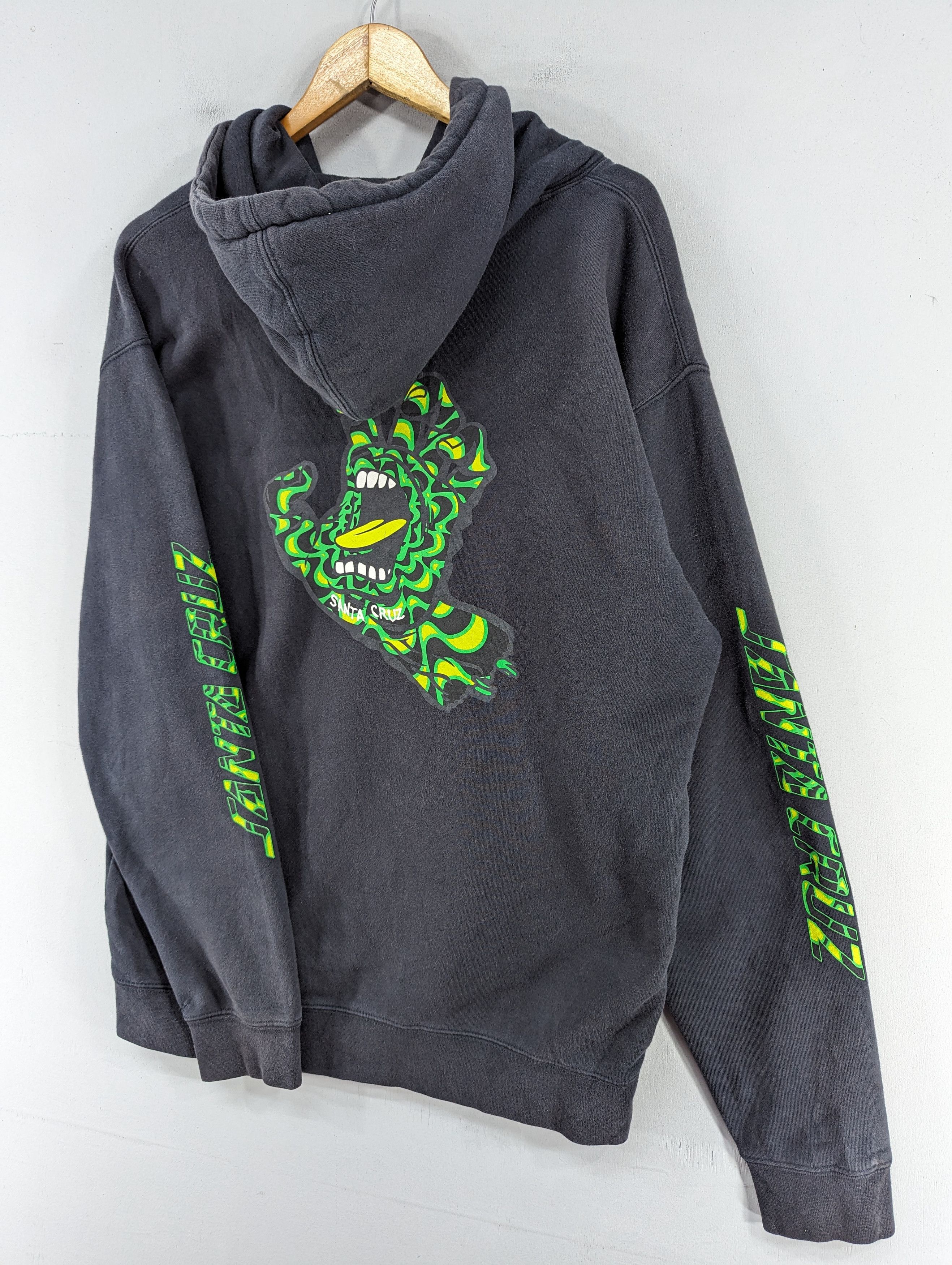 Santa Cruz Skateboards Santa Cruz Screaming Hand Distressed/Faded Black Hoodie Size US L / EU 52-54 / 3 - 2 Thumbnail