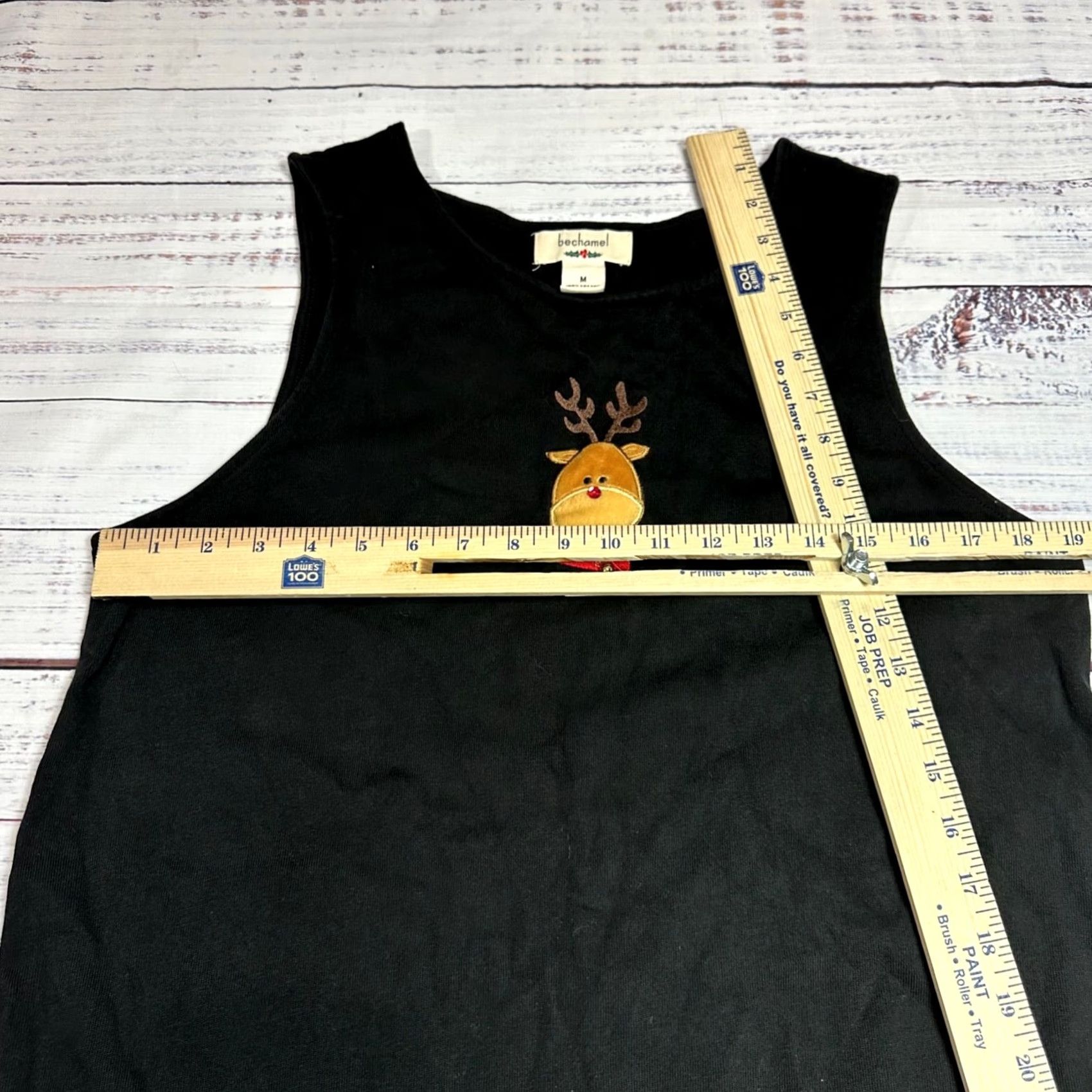 Bell Bechamel Maxi Dress Bechamel Black M Women Holiday Bechamel Sleeveless ReinDeer Embroidered Jingle Bells Dress Size M / US 6-8 / IT 42-44 - 3 Thumbnail