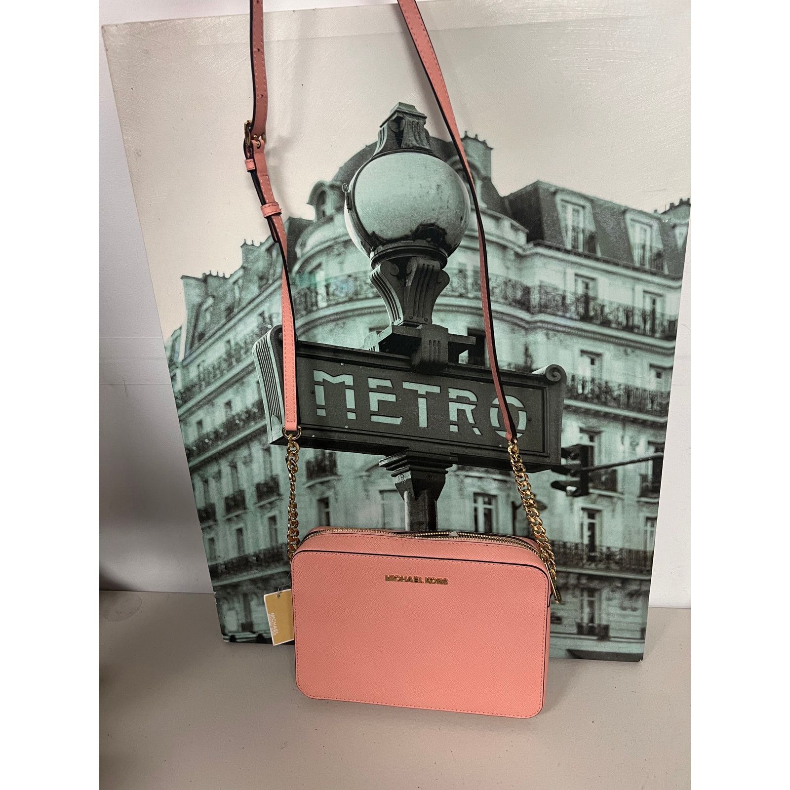 Michael Kors Michael Kors 35T8GTTC9L Jet Set Large Saffiano Camera Size ONE SIZE - 7 Thumbnail