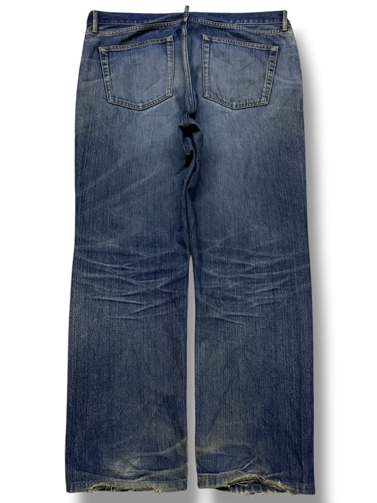 Uniqlo Vintage Uniqlo Japanese Denim Jeans | Loose Fit Straight W38 Size US 38 / EU 54 - 3 Thumbnail