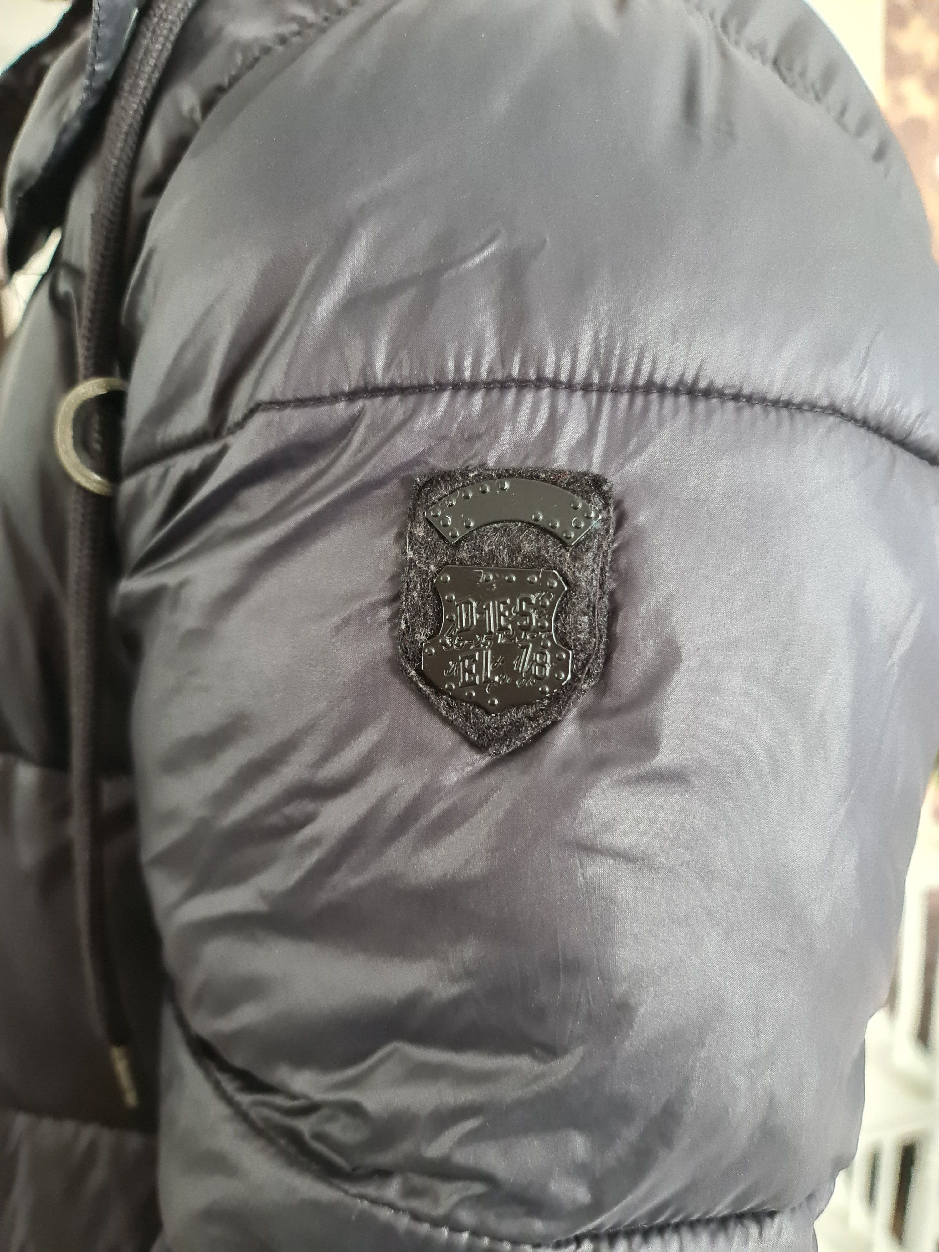 Diesel Diesel Black Hooded Down Puffer Jacket Size US L / EU 52-54 / 3 - 5 Thumbnail