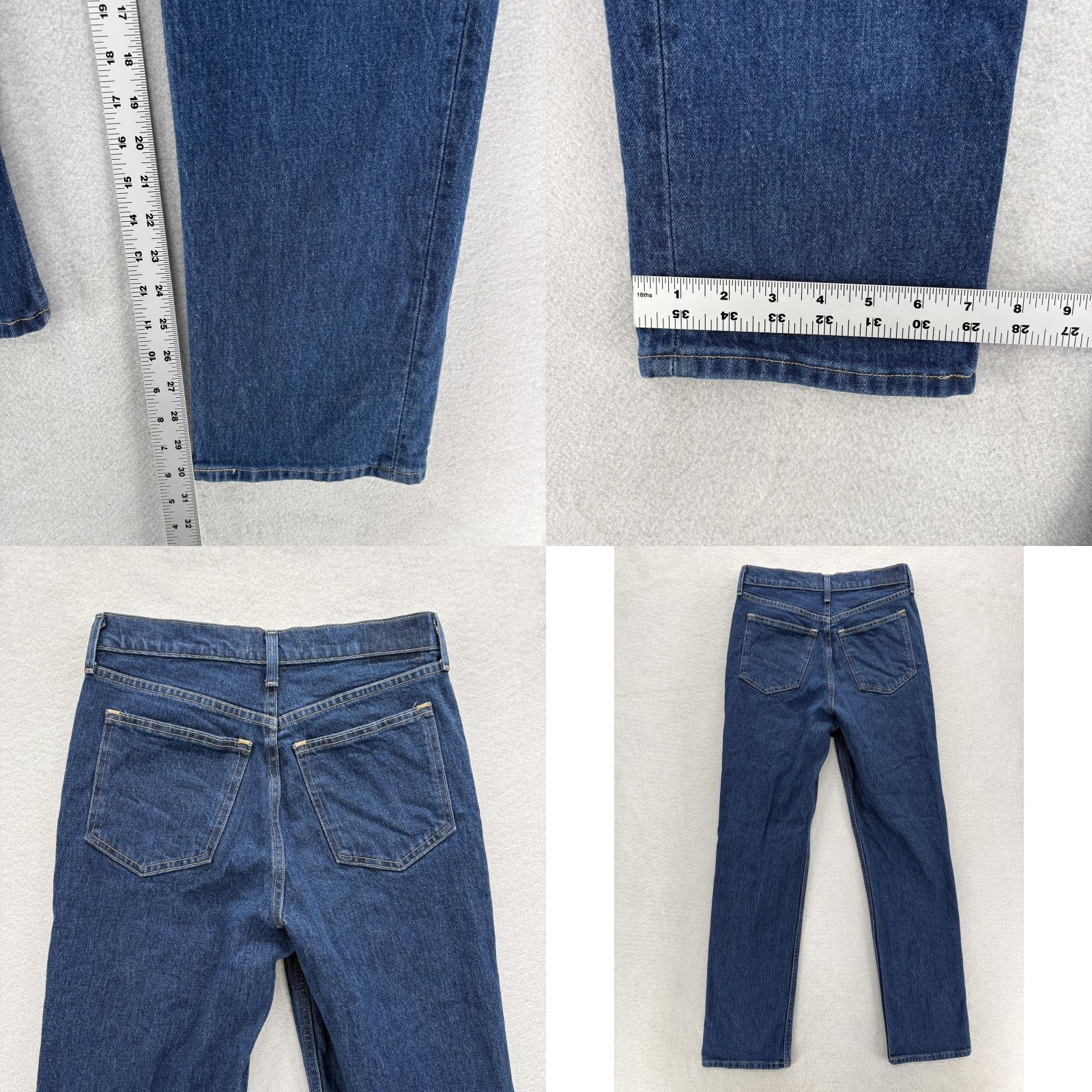 Abercrombie & Fitch Abercrombie & Fitch Jeans Womens 28 Blue Straight High Rise 90s Denim Stretch Pocket Zipper Button 5-Pocket Size 28" / US 6 / IT 42 - 8 Thumbnail