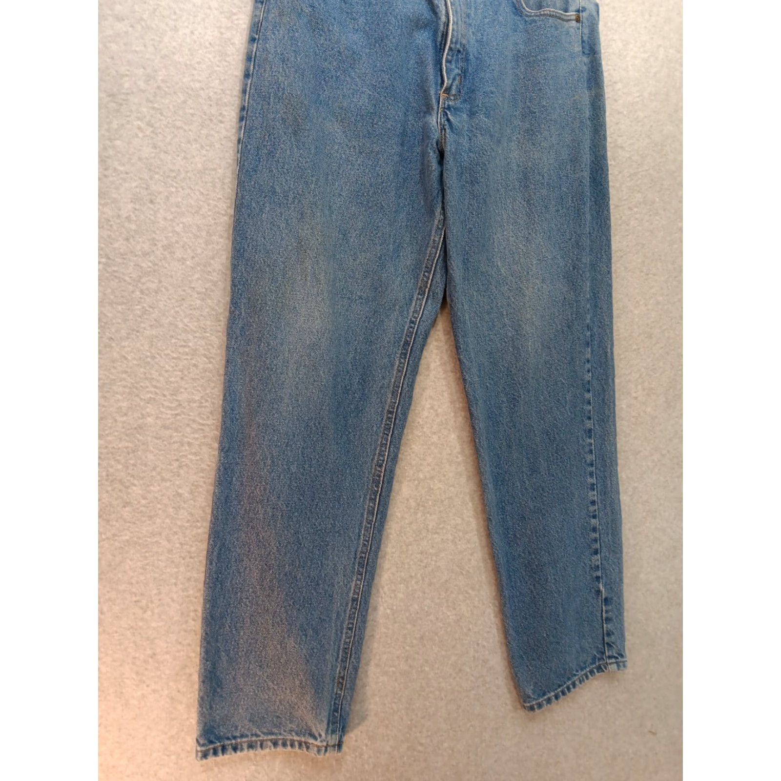 Carhartt Carhartt Jeans Men's Blue Denim Relaxed Fit 36x32 Work Pants Cotton B17 DST Size US 36 / EU 52 - 2 Thumbnail