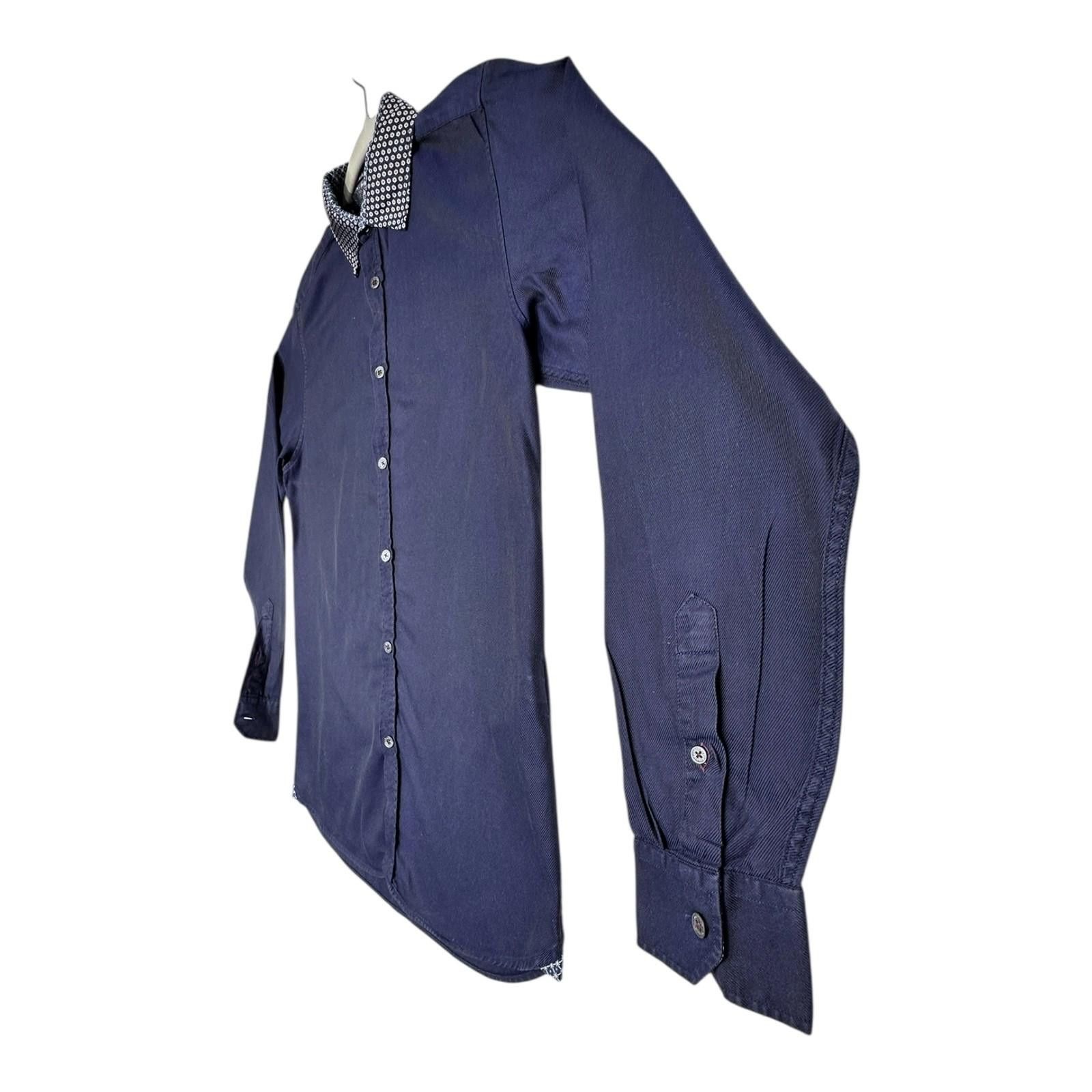 Ted Baker Ted Baker 3 Shirt Men's UK Size M Blue Contrasting Trim Size 38R - 2 Thumbnail